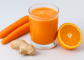Jugo fortalecedor del sistema inmune con naranja, zanahoria y jengibre 🥕🍊